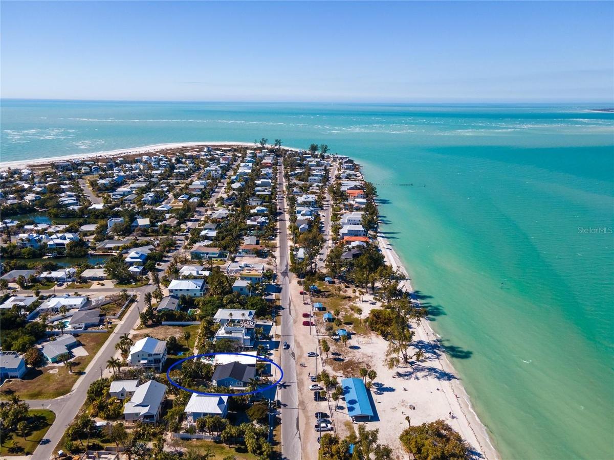 VIEW OF BEACH AND BEAN POINT