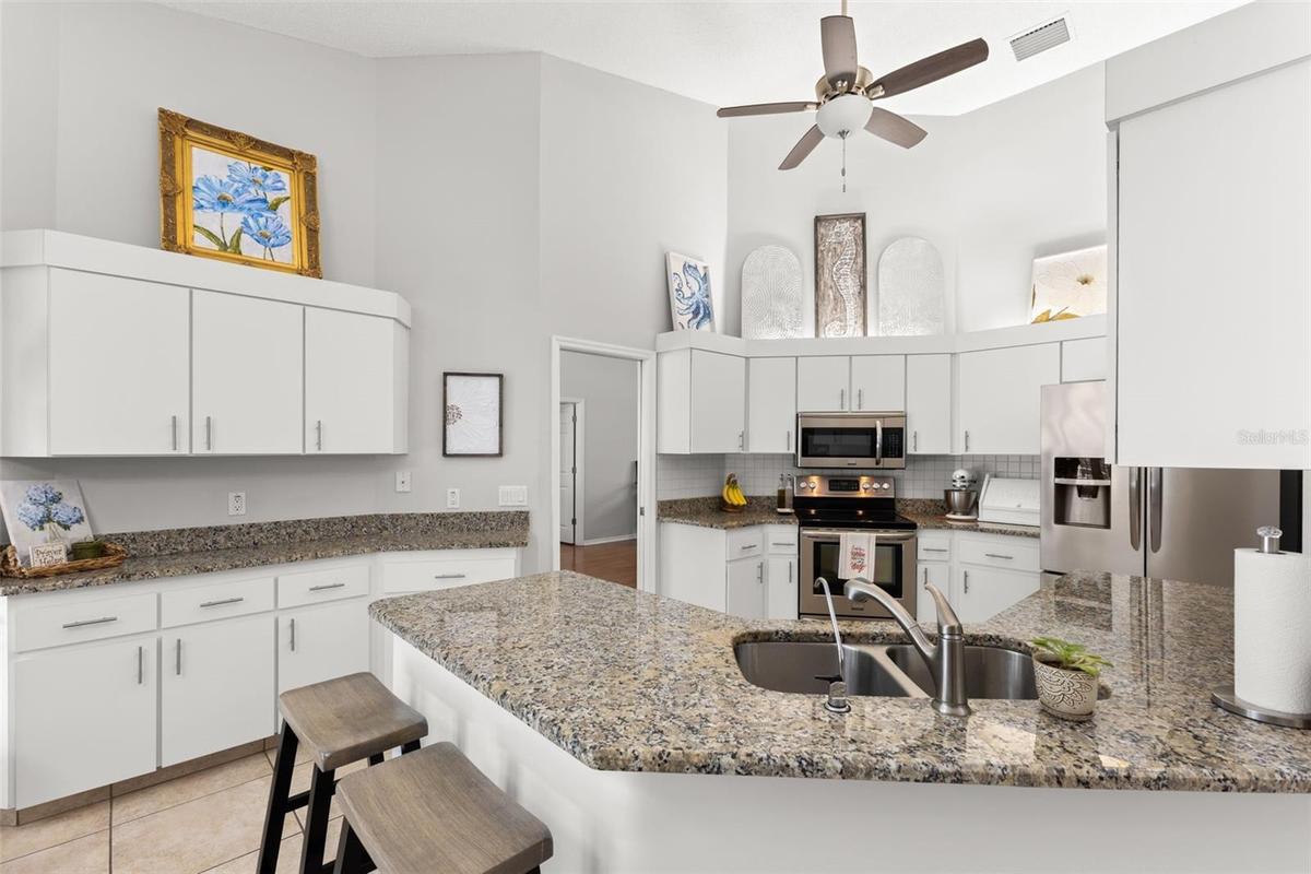 Kitchen from dining area
