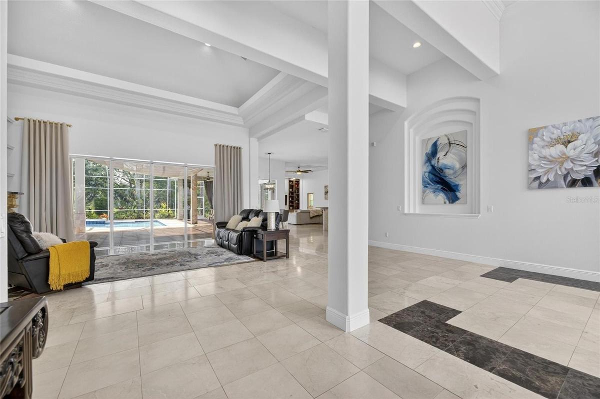 Soaring ceilings