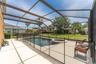 pool & spa with safety fence