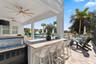Outdoor Counter with Bar Stools