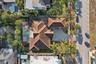 Aerial view of the house