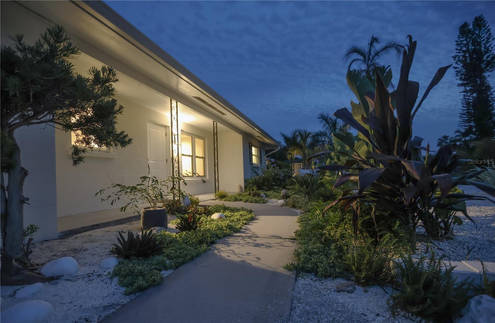 At first glance, one sees a solid block construction home in a very quiet and established community.