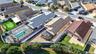 Aerial with Property Lines, Privacy Wall and Fencing, Stoned Landscaping, and ROOM FOR A POOL!