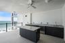 Granite counters, fridge and sink