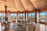Beautifully constructed ceiling within living room