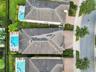 Bird’s-eye view highlighting the property’s generous lot and well-maintained surroundings