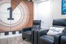 Comfortable recliner seating creates a true cinematic experience at home