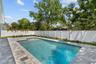 Gas heated saltwater pool