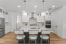 Stainless appliance package, Large pantry to the right