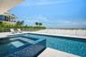 Heated salt water pool and spa