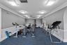 Bridgeton's community fitness room with cardio and strength equipment.