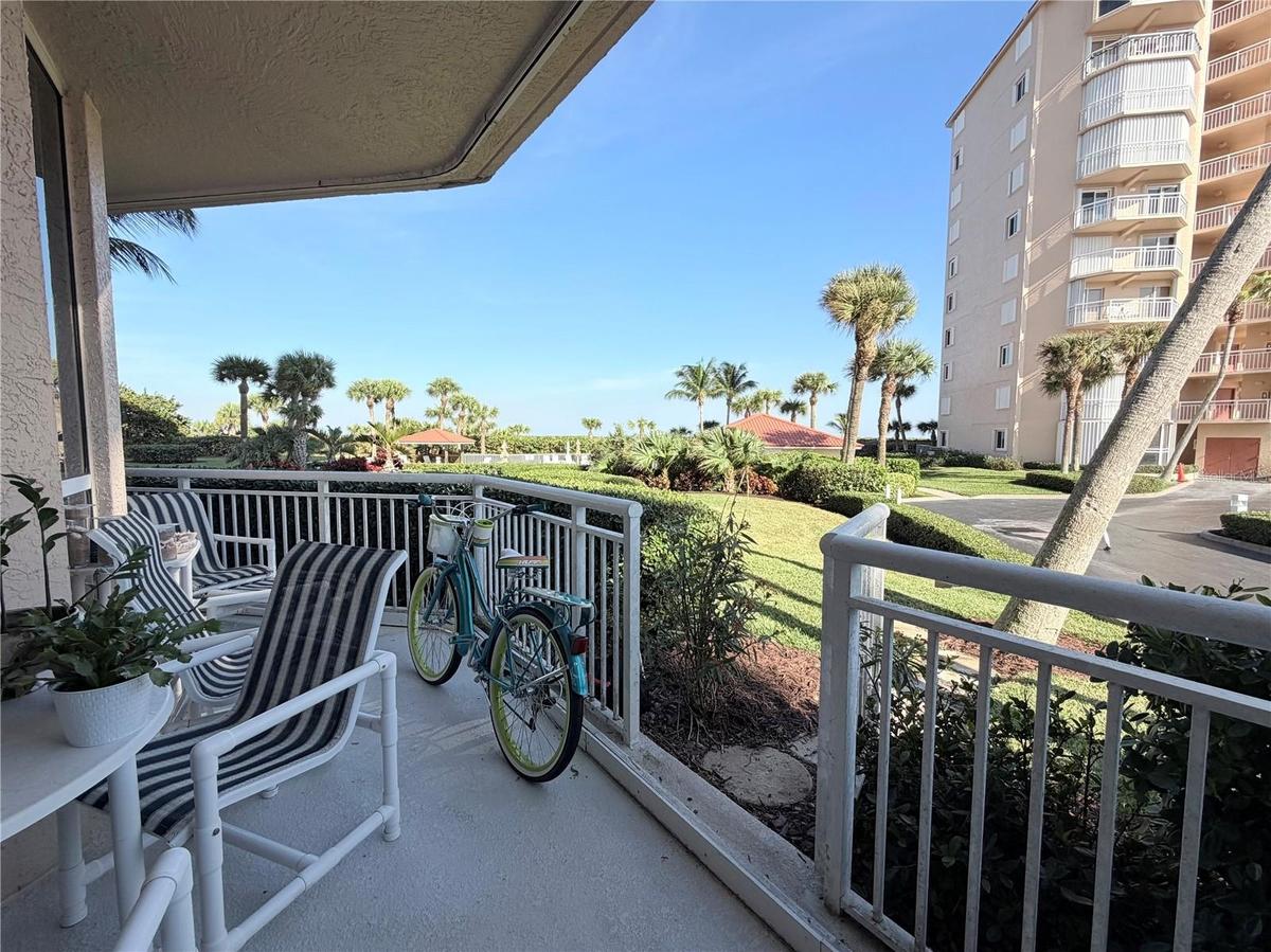 Steps free out to the beach from living room balcony