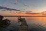 Sunset dock view