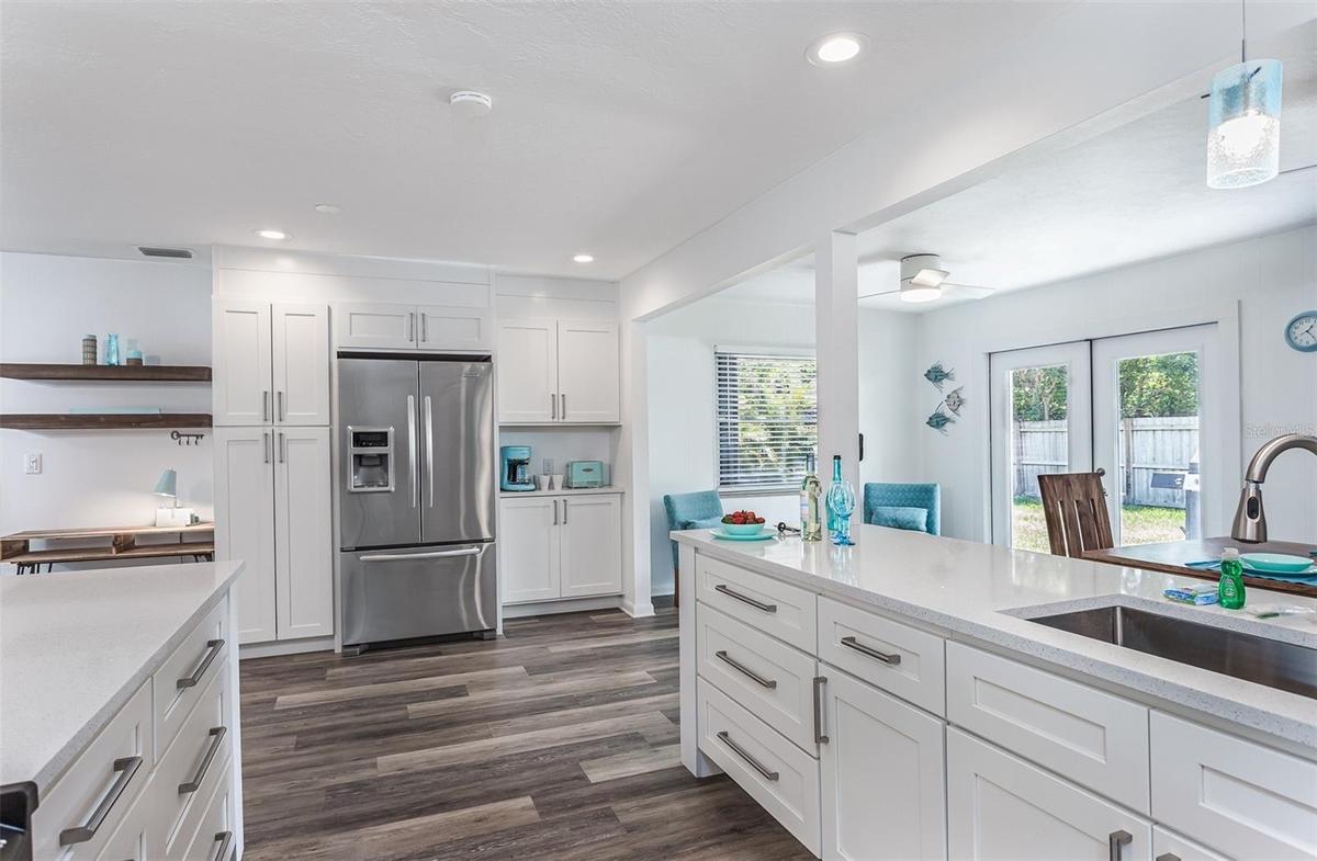 Open Kitchen with Coffee Bar