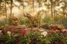 Disney friends in nature sculpture