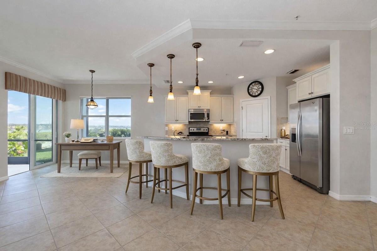 Kitchen and Sitting Area, virtually staged