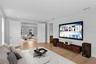 media room virtually staged