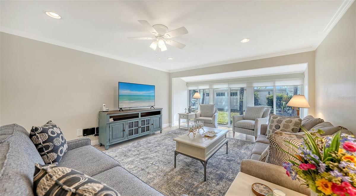 Welcome home to this sunny, comfortable living space.  This unit is being offered FULLY FURNISHED.