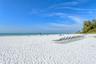 Beach loungers are put out daily for the exclusive use of WS owners and their guests.