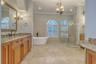 Primary bath with updated wet area