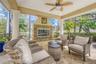 Cabana with fire place