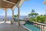 The right side of the balcony just outside the family room, enjoy breathtaking views of Tampa Bay, the pool and the outdoor entertaining space.