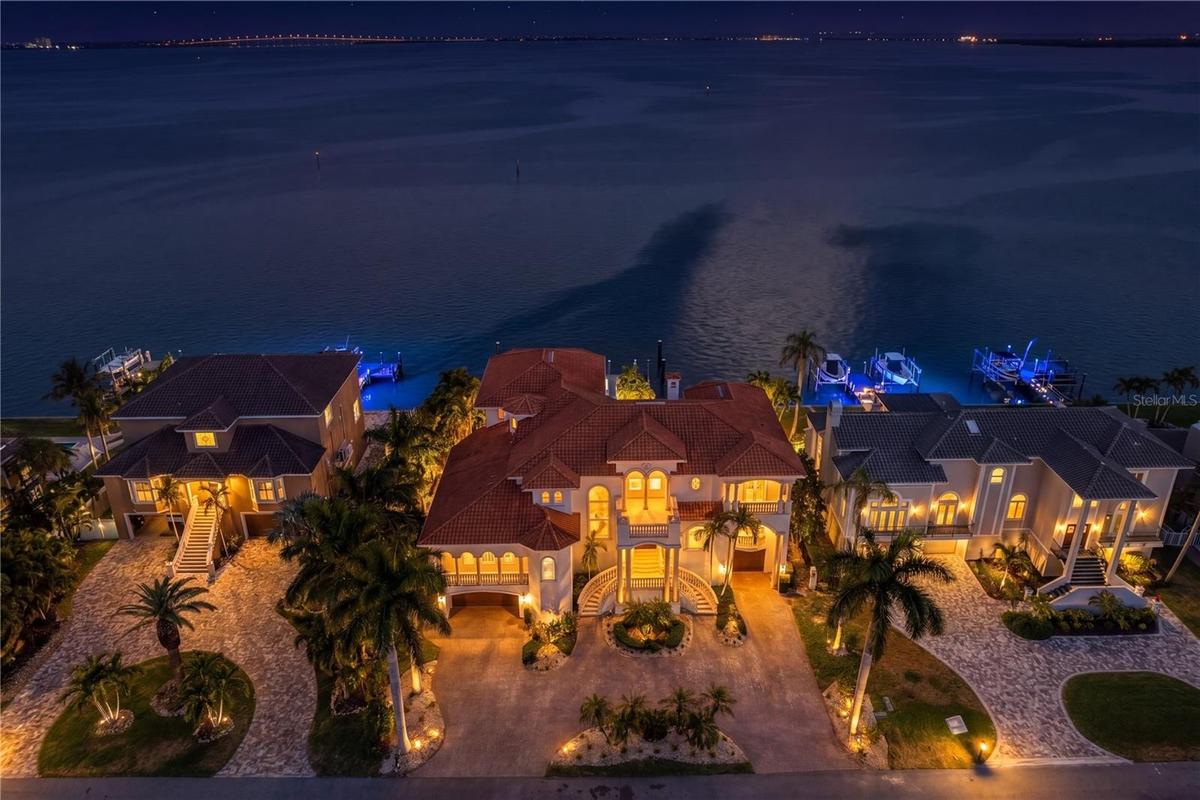 Stunning evening presentation of this exceptional Tierra Verde luxury residence.