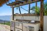 Outdoor kitchen area.