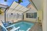 Heated, salt water pool