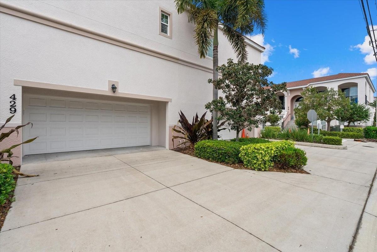 Two Car Garage with Driveway