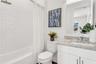 Photo from decorated model home, Bath 2