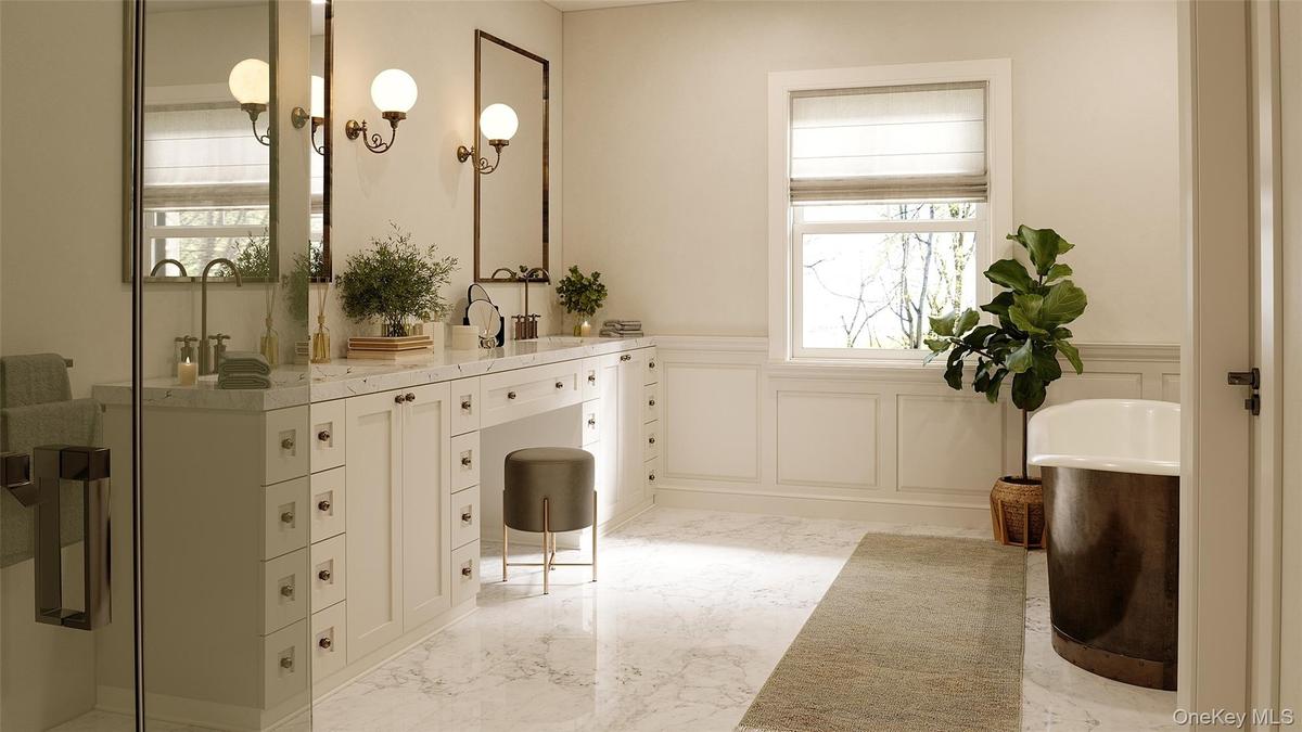 Primary Bathroom Virtually staged – may include optional selections