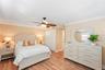 Bedroom #2 is a spacious guest room with East facing windows. Enjoy sunrises starting your days when they peek over partial views of the Intracoastal.