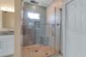 Primary bath shower with multiple shower heads