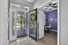 Office off front entrance with french doors