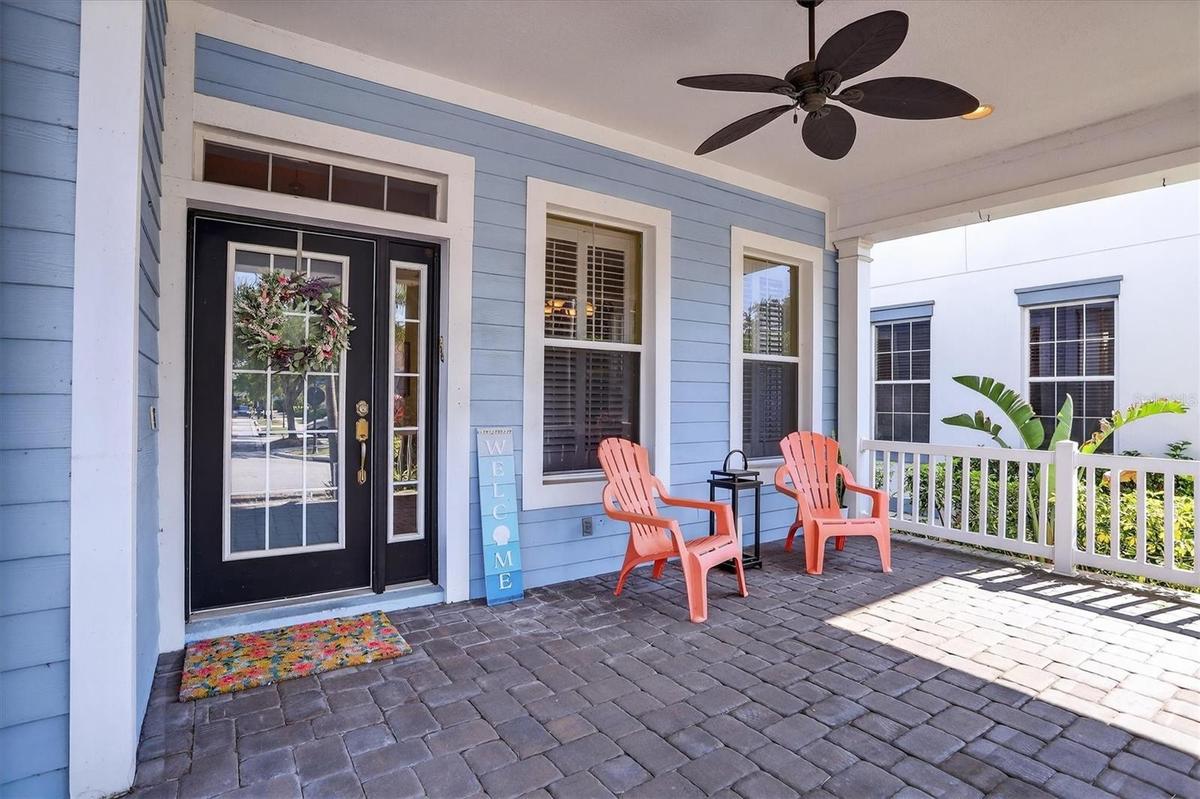Welcoming front porch