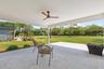 Outdoor lanai overlooking golf course