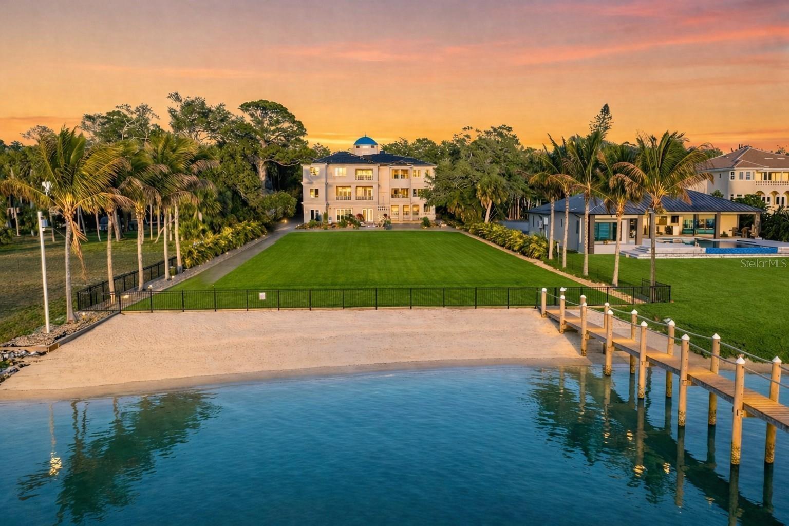 Sunset over Palazzo Sul Mare — where every evening feels like a private waterfront resort.