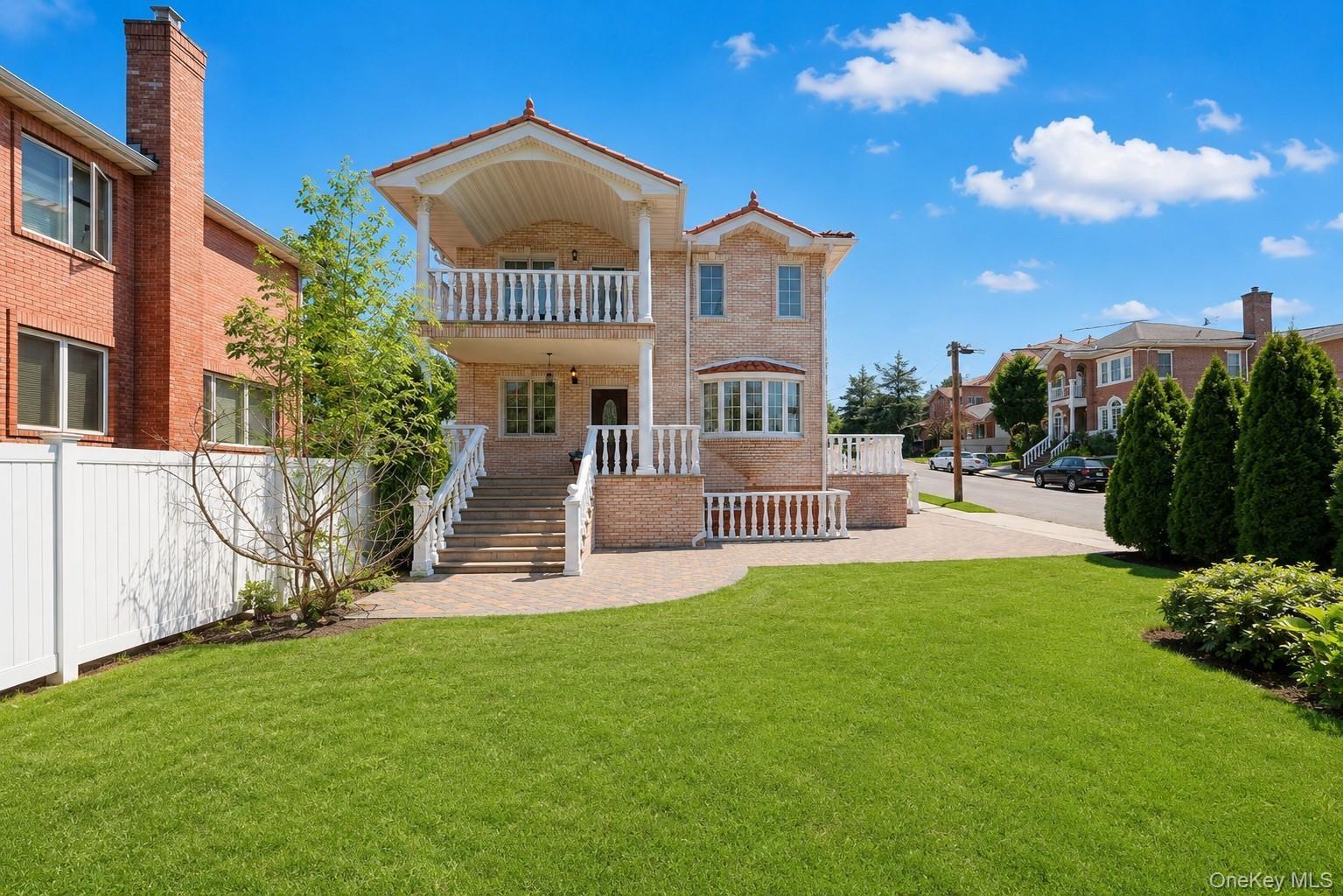 Side door and front yard