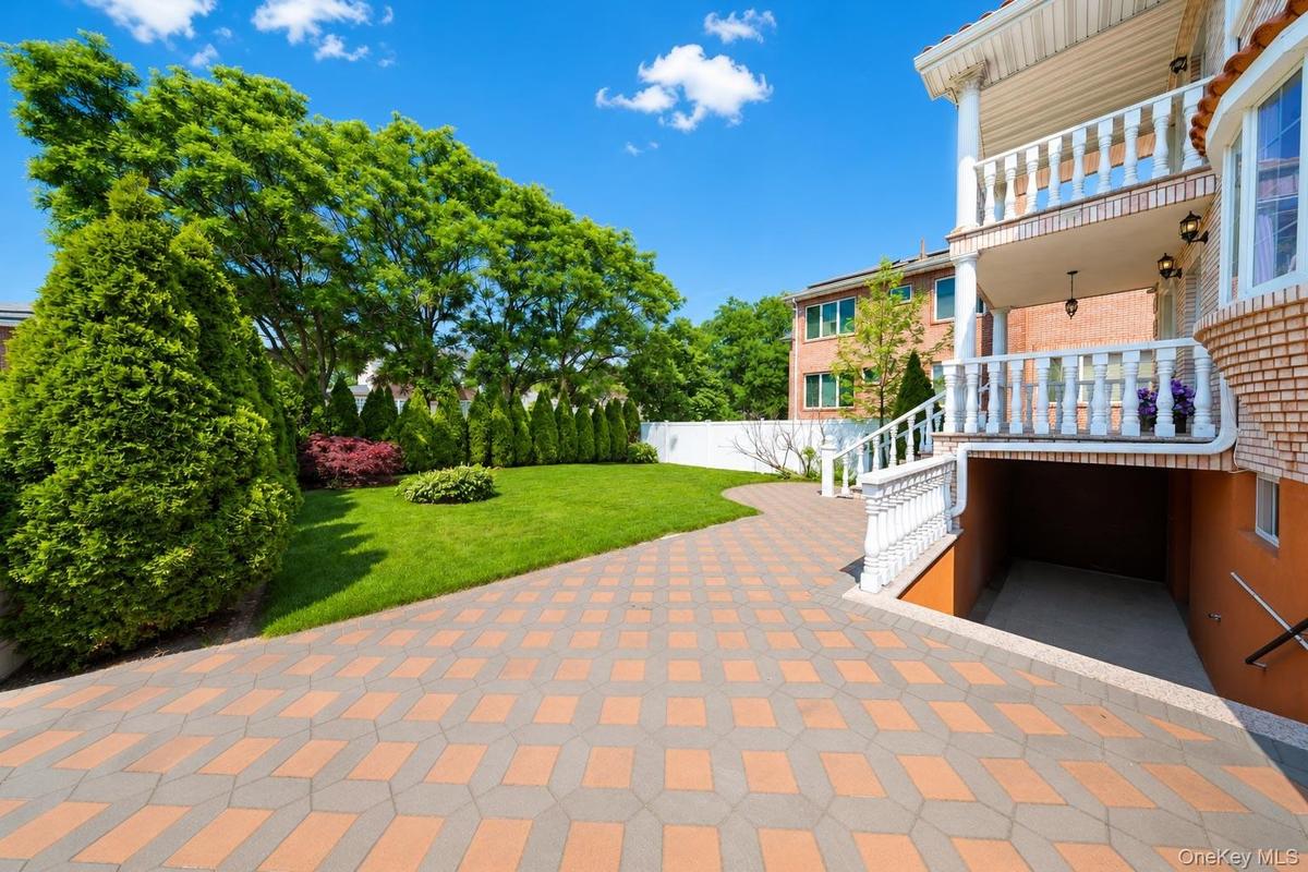 Front yard and basement entrances