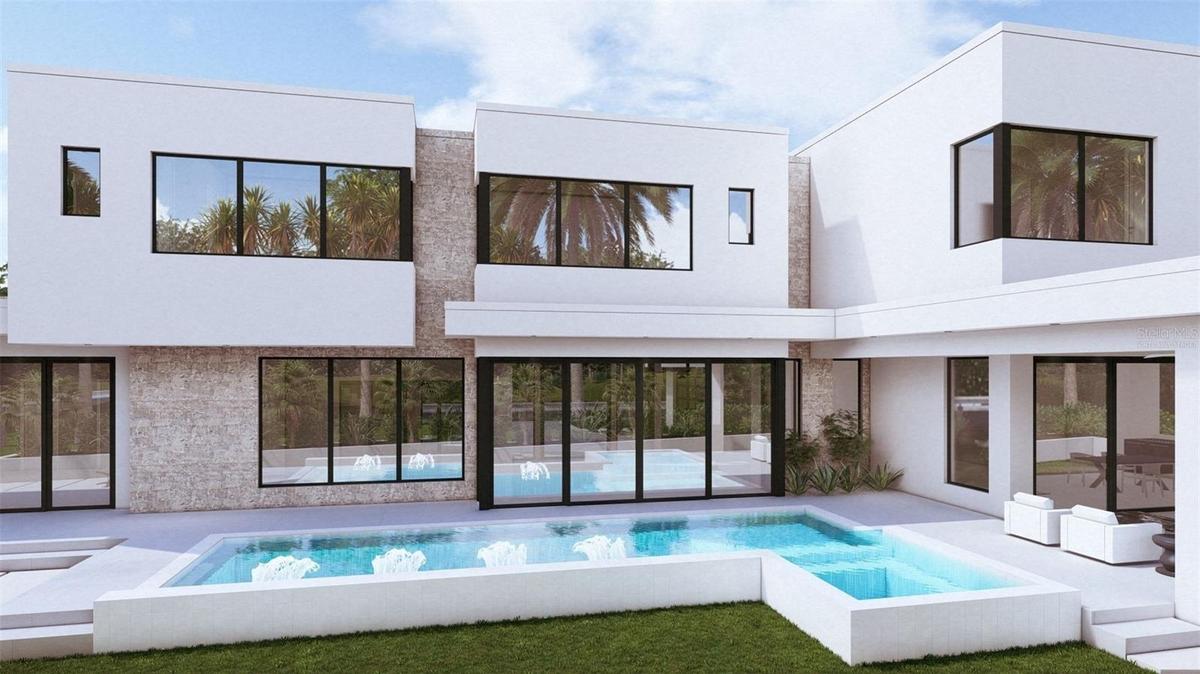 Pool View Rendering - Virtually Staged