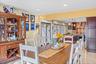 Dining area with recessed lighting