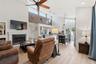 Charming wood burning fireplace
