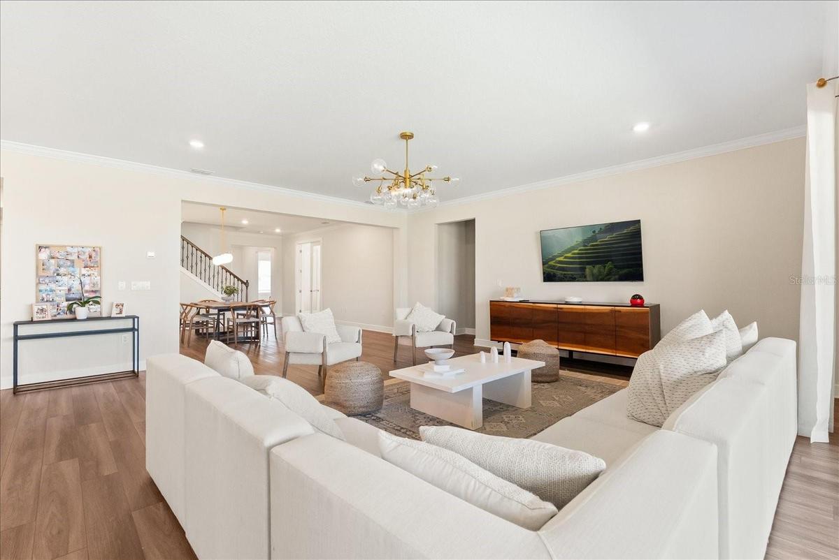 Living Room to wards Front/Foyer/Stairs