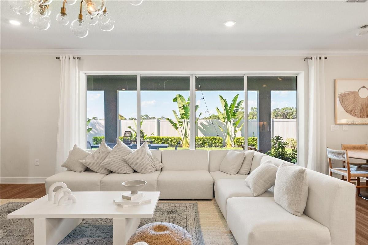 Living Room to Backyard View