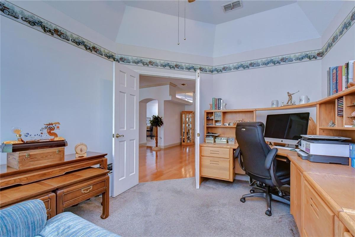 Private office with French doors & a closet