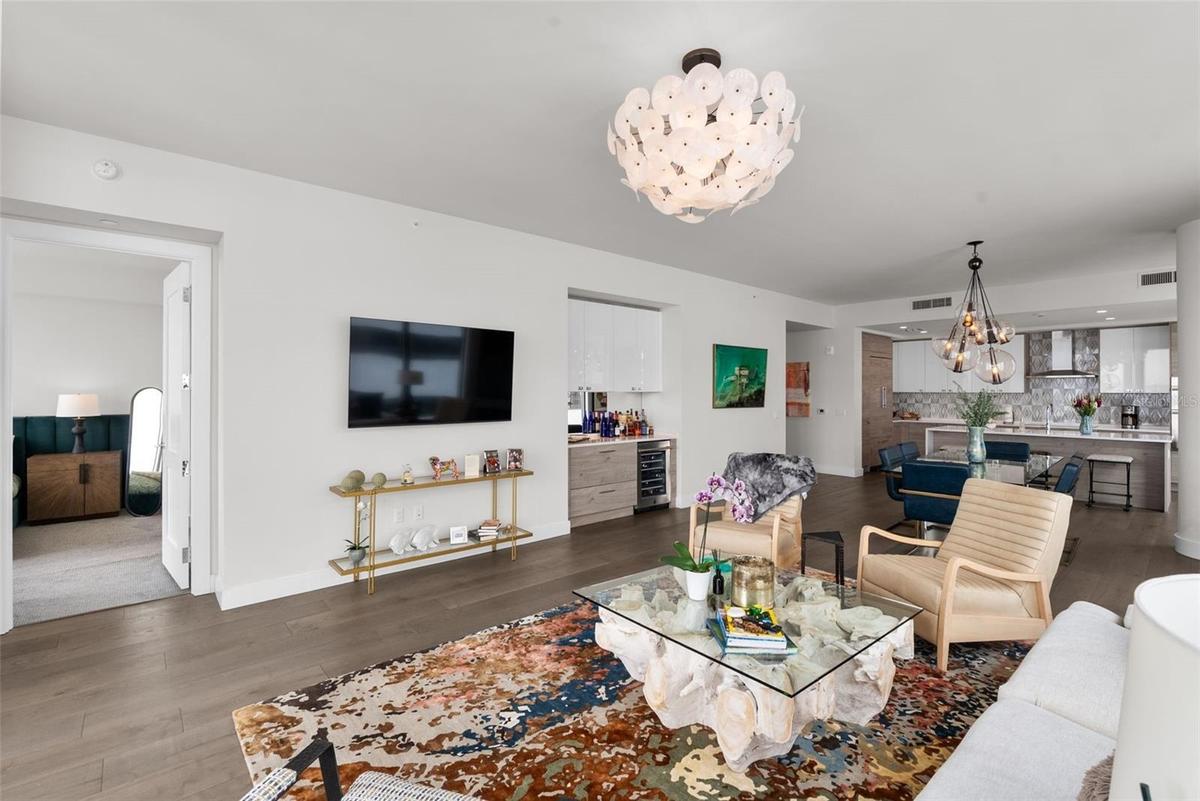 Open and inviting family room.