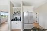 Dining room with pocket doors left of picture-