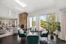 Spacious family room with skylight